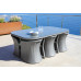 ENSEMBLE REPAS 7 PIECES SEQUOIA   HOUSSE